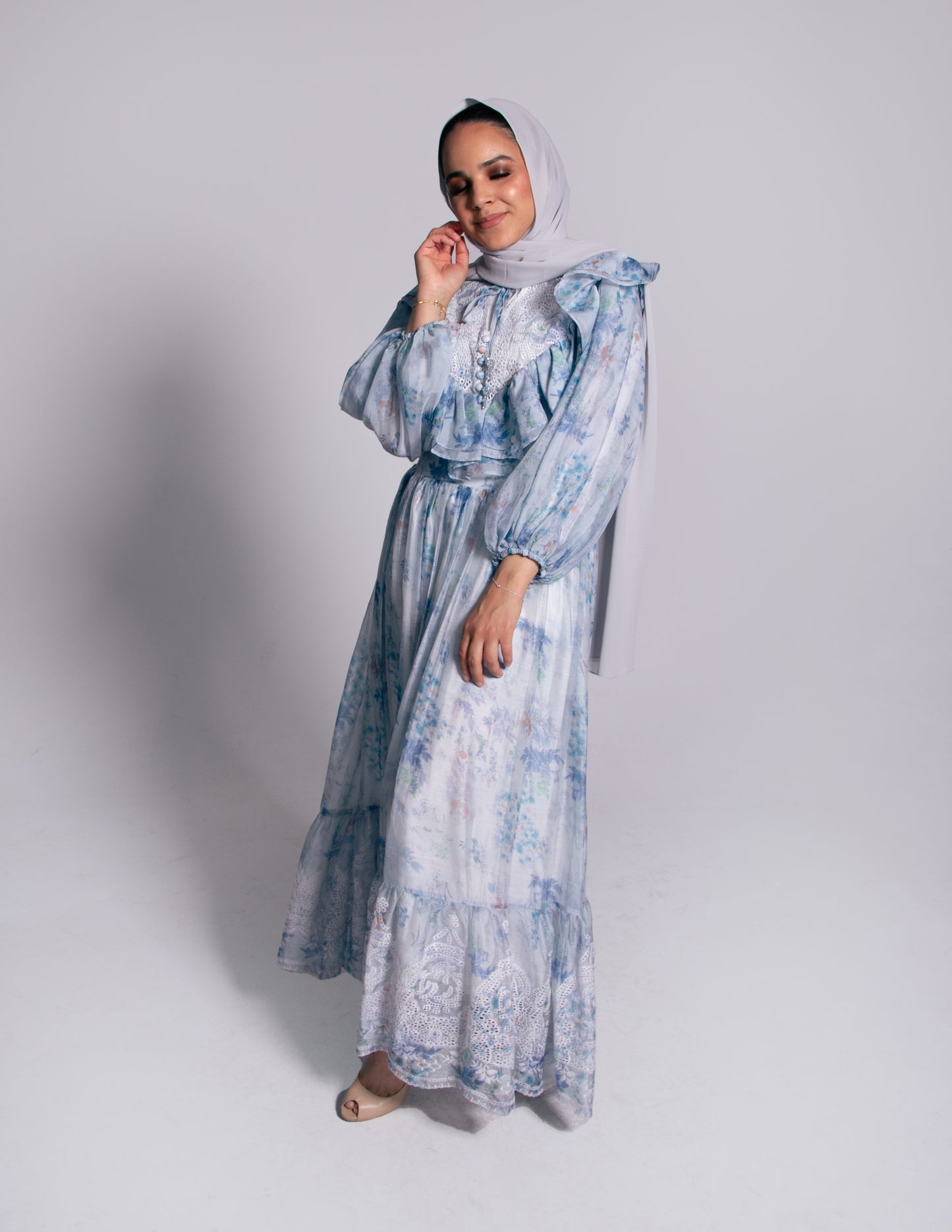 Modest Celine Set - Maya Blue