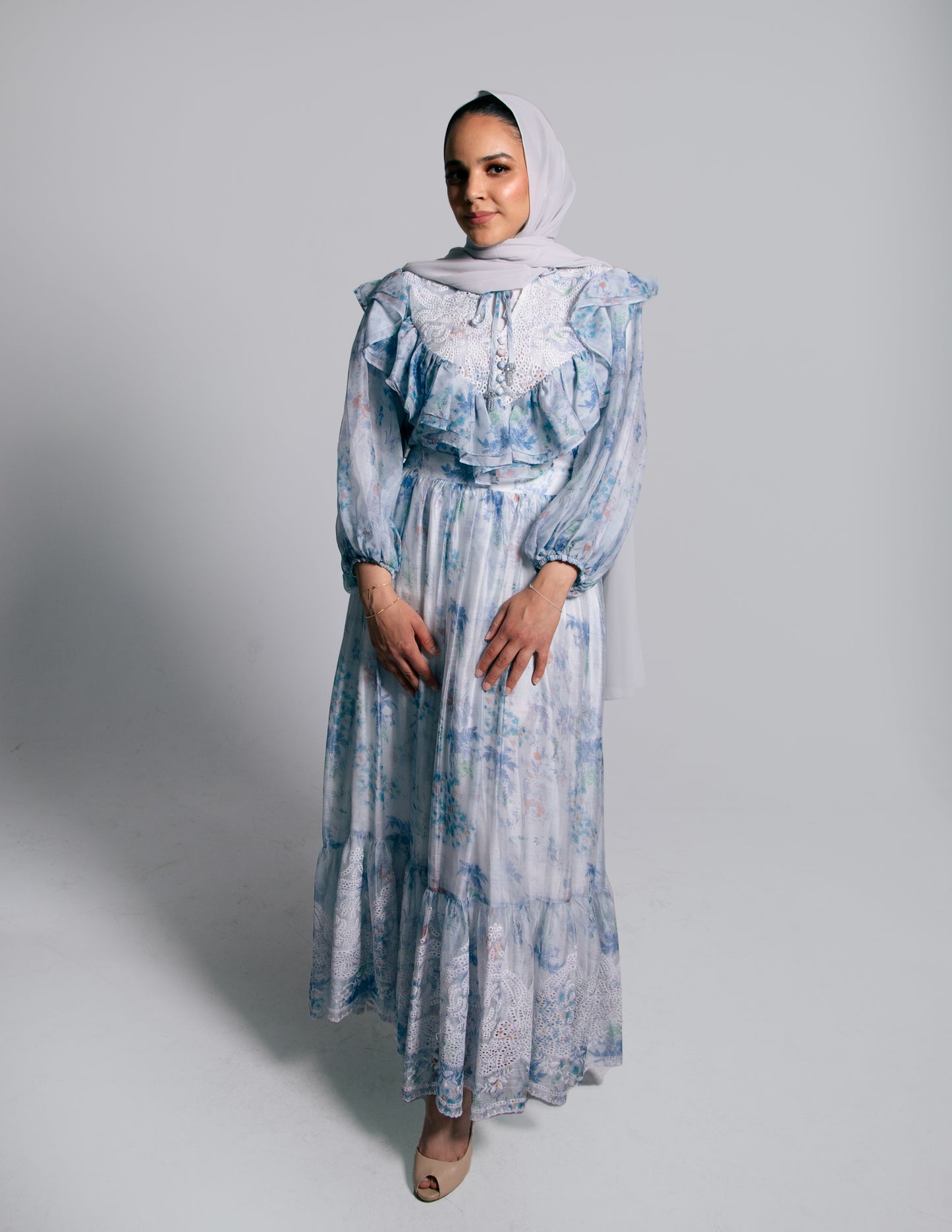 Modest Celine Set - Maya Blue