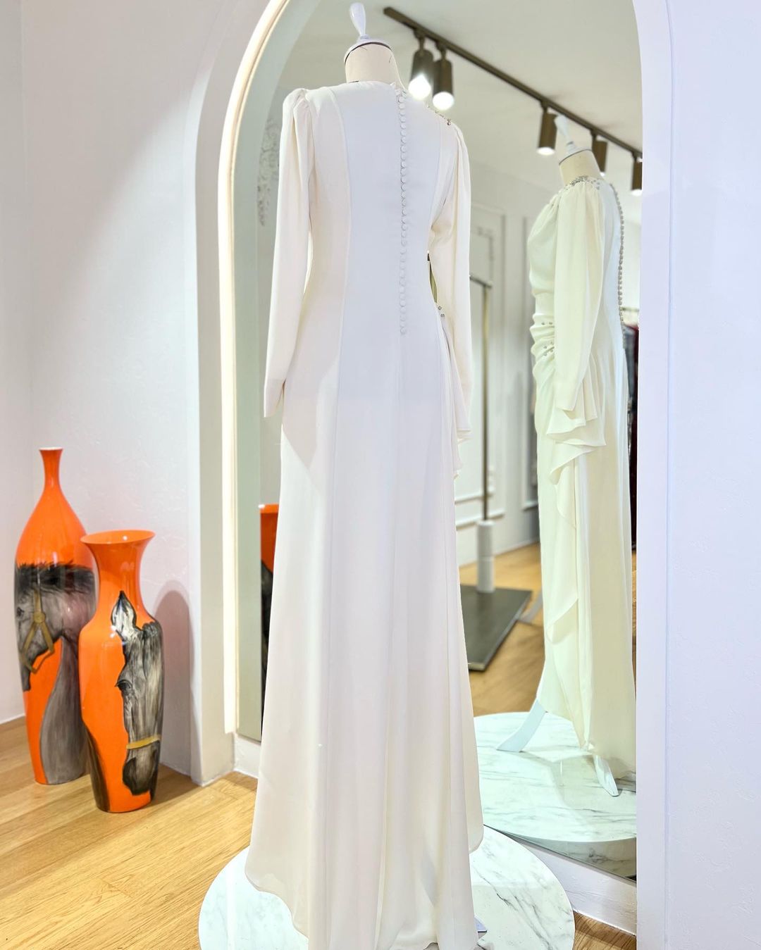 Modest Maya Bridal Maxi Dress - Ivory